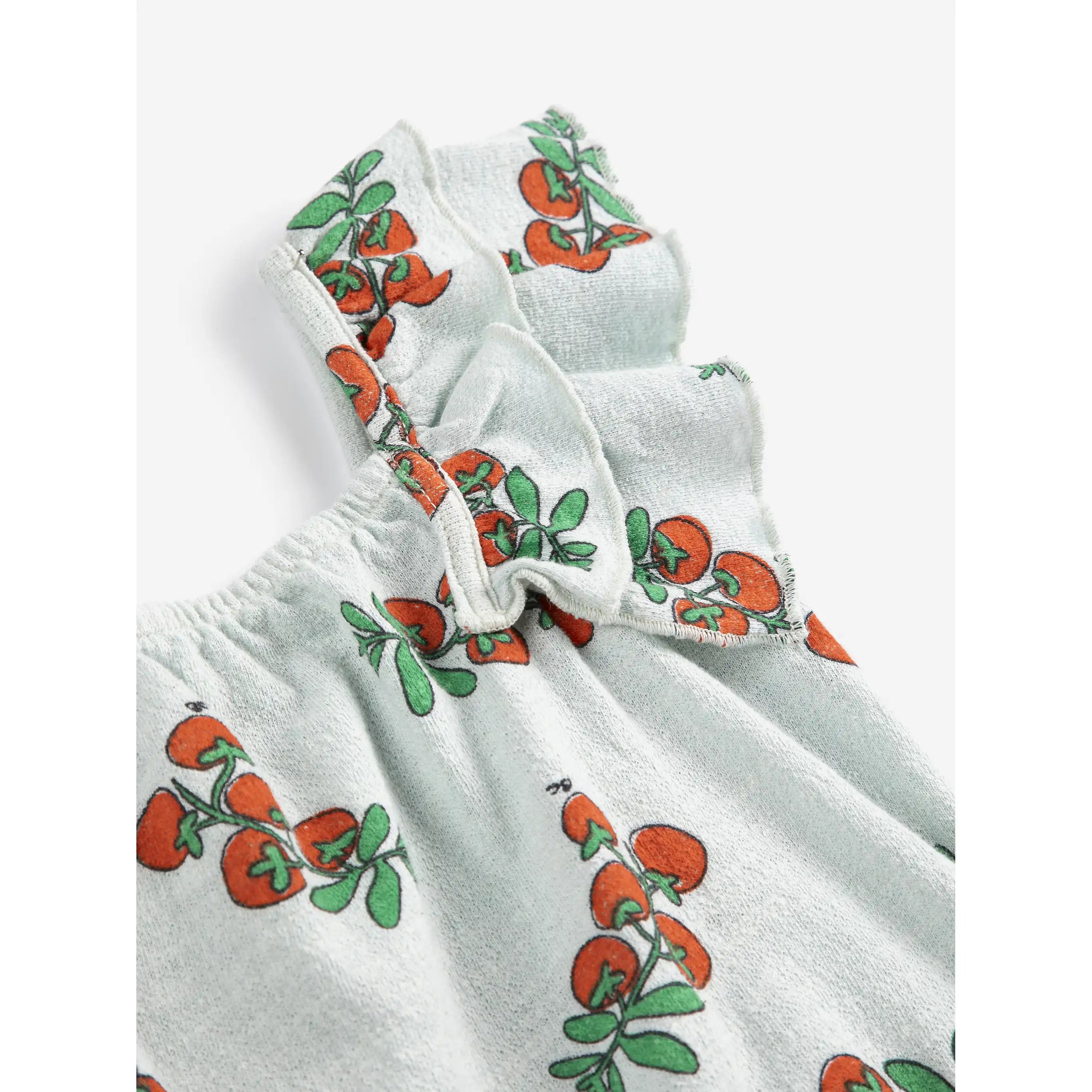 Bobo Choses - Kleid "Juicy Tomatoes all over ruffled dress" | light blue