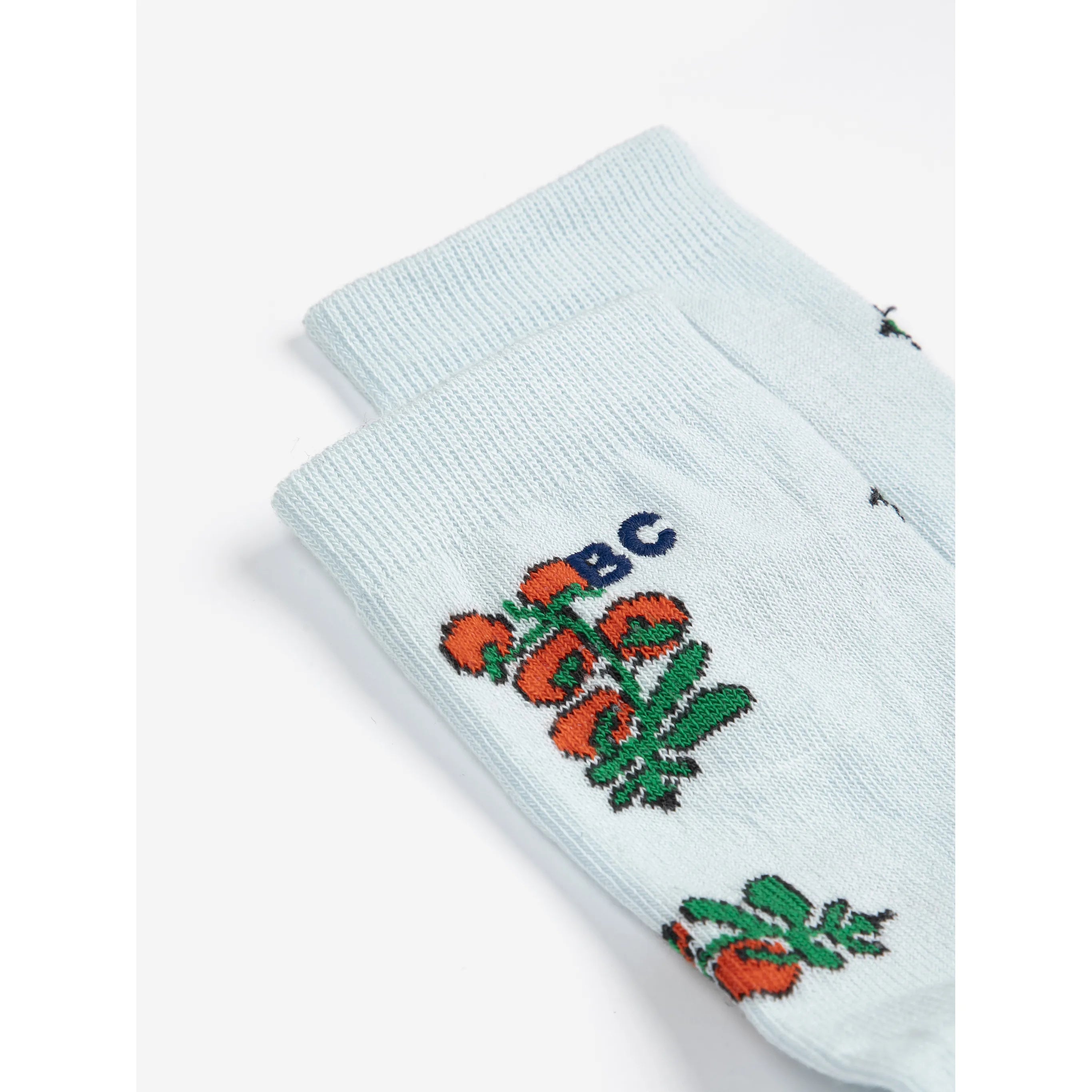 Bobo Choses - Socken "Juicy Tomatoes all over short socks" | light blue