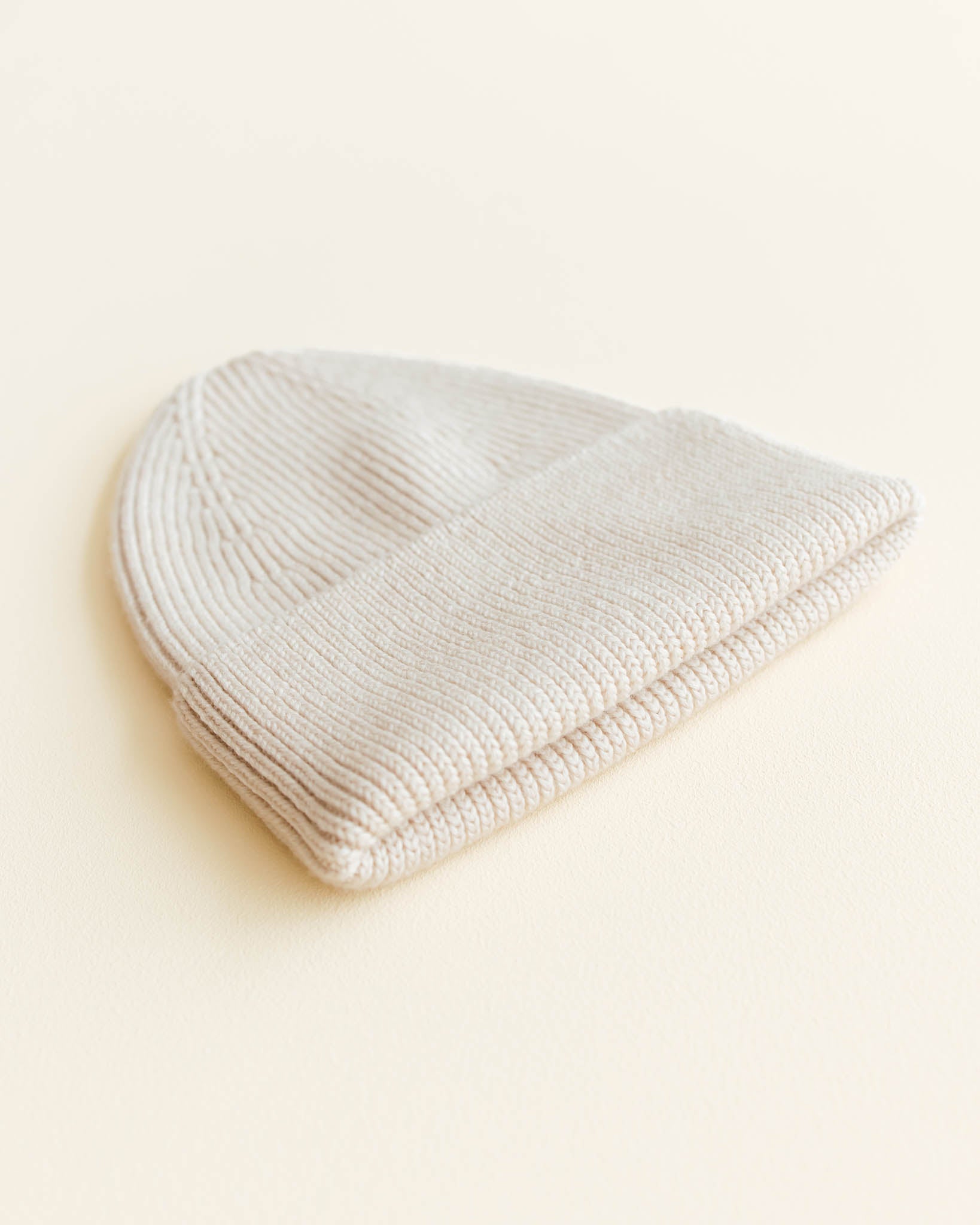 Hvid - Mütze "Fonzie Newborn" | cream - Leja Concept Store