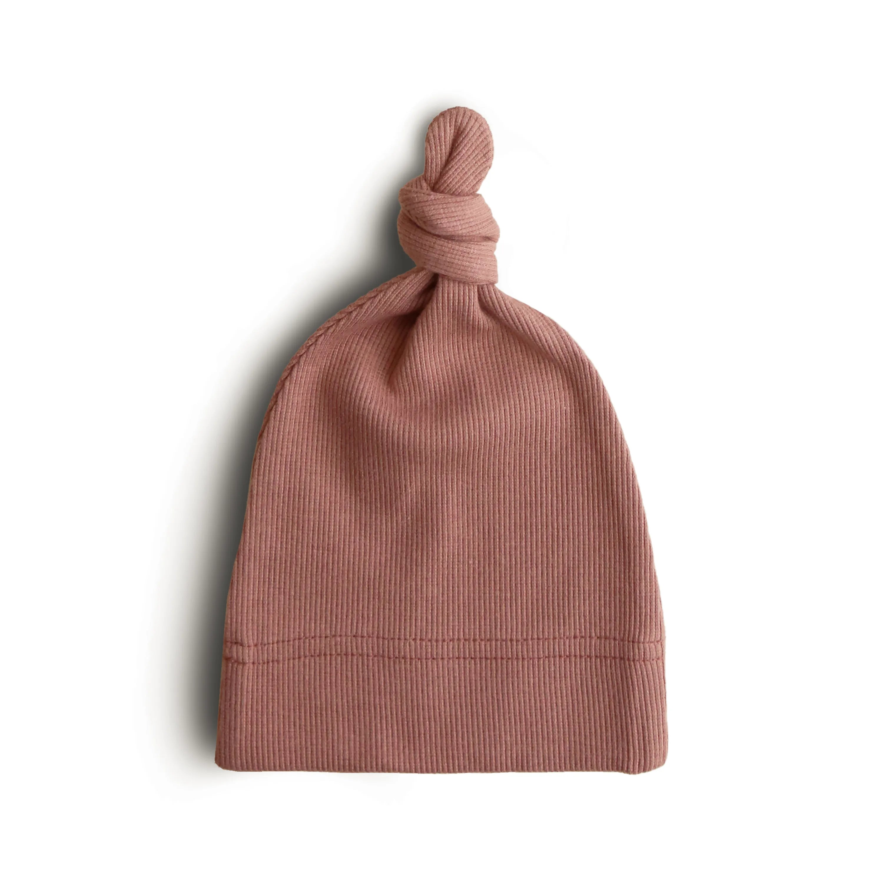 Mushie - Geknotete Babymütze "Ribbed Baby Beanie"