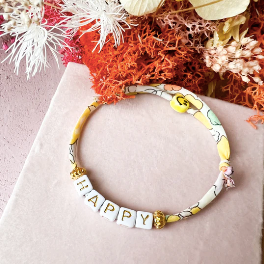 Friday Atelier - Bracelet "HAPPY" | yellow