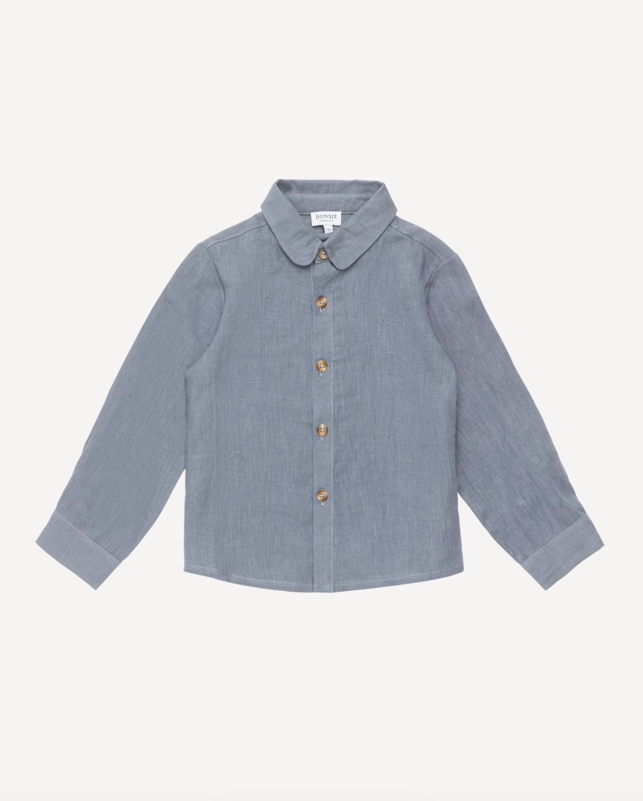 Donsje - Shirt "Leom Linen Shirt" | dark spruce