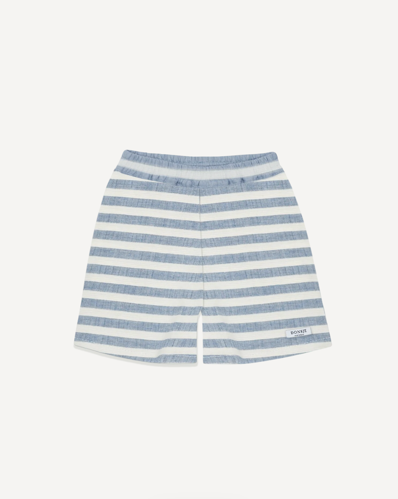 Donsje - Shorts "Wimbo Shorts" | sky blue - white striped