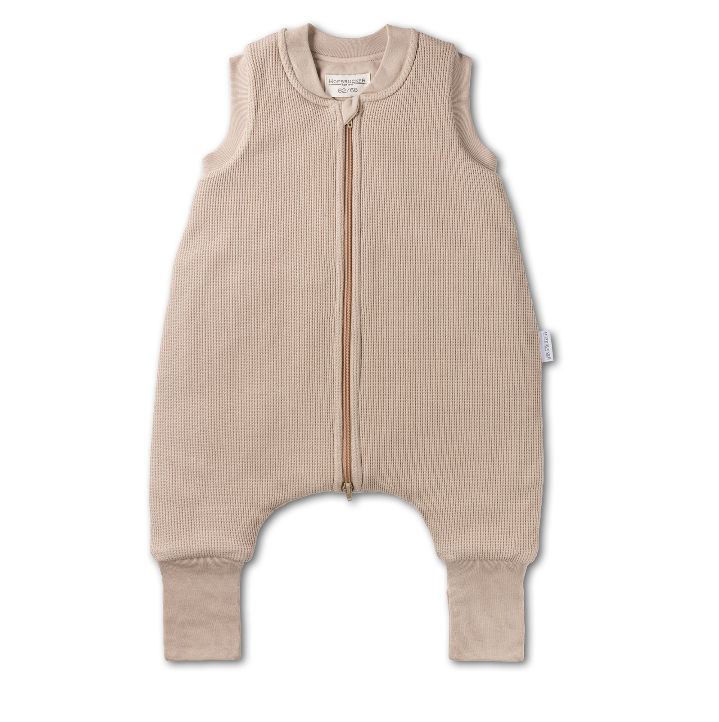 Hofbrucker - warmer Schlafsack mit Füßen "Matti" | taupe
