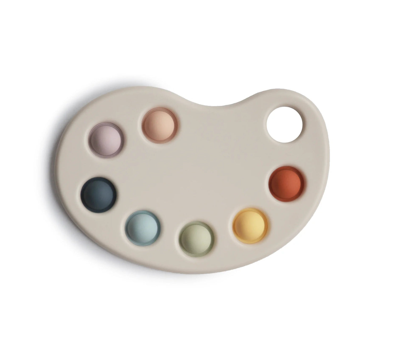 Mushie - Drück-Spielzeug "Mushie Paint Palette Press Toy Multi"