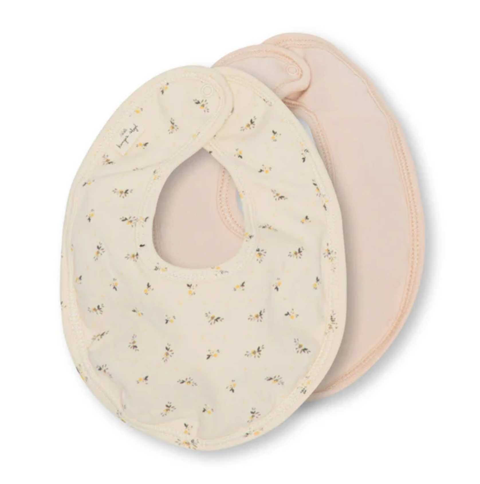 Konges Sløjd - 2er-Set Bibs "2 Pack Basic Bib" | Petales / Smoke Grey