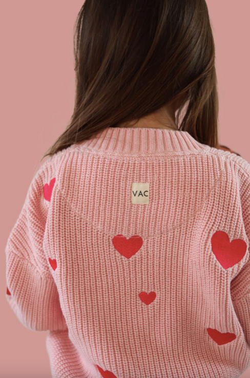 VacVac Studio - Strickpullover mit Herzen "Belle" | Poppy Rose