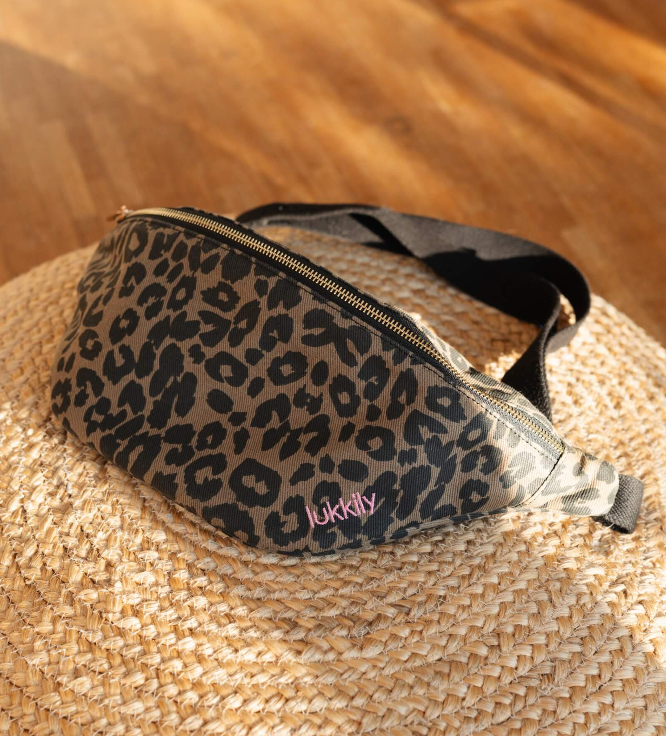Lukkily - Tasche / Belt Bag Big | canvas leo light brown