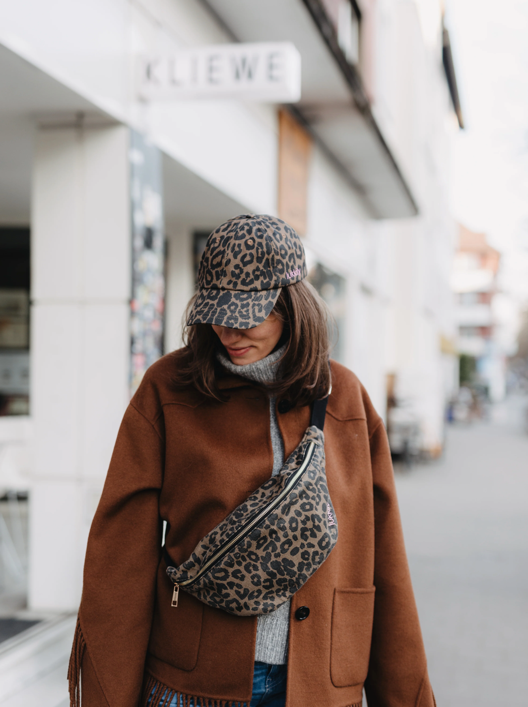 Lukkily - Tasche / Belt Bag Big | canvas leo light brown
