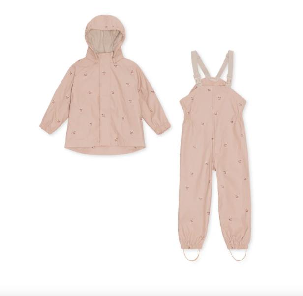 Konges Sløjd - Regenkleidung "RAINY PALME SET" | cherry