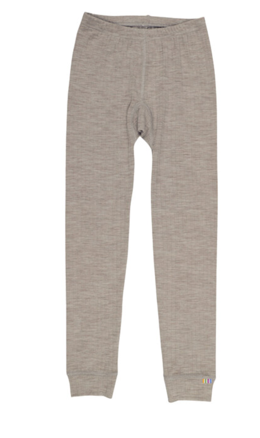 Joha - Leggings in Rippoptik aus Merinowolle "Leggings Colourfull" | sesam melange