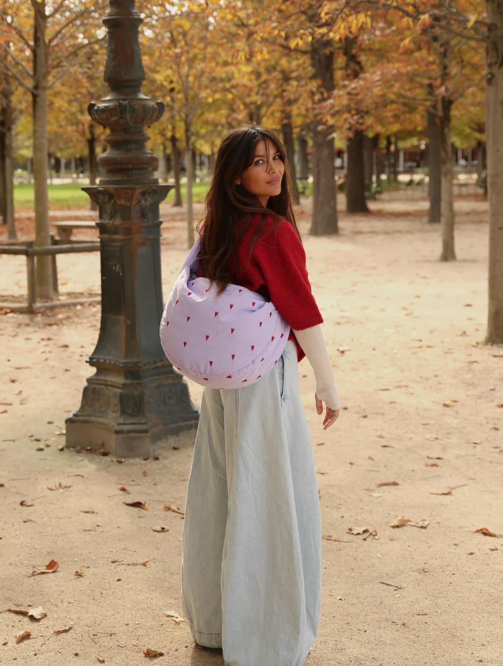 Studio Noos - Umhängetasche "Puffy Cross Body Bag" | purple hearts