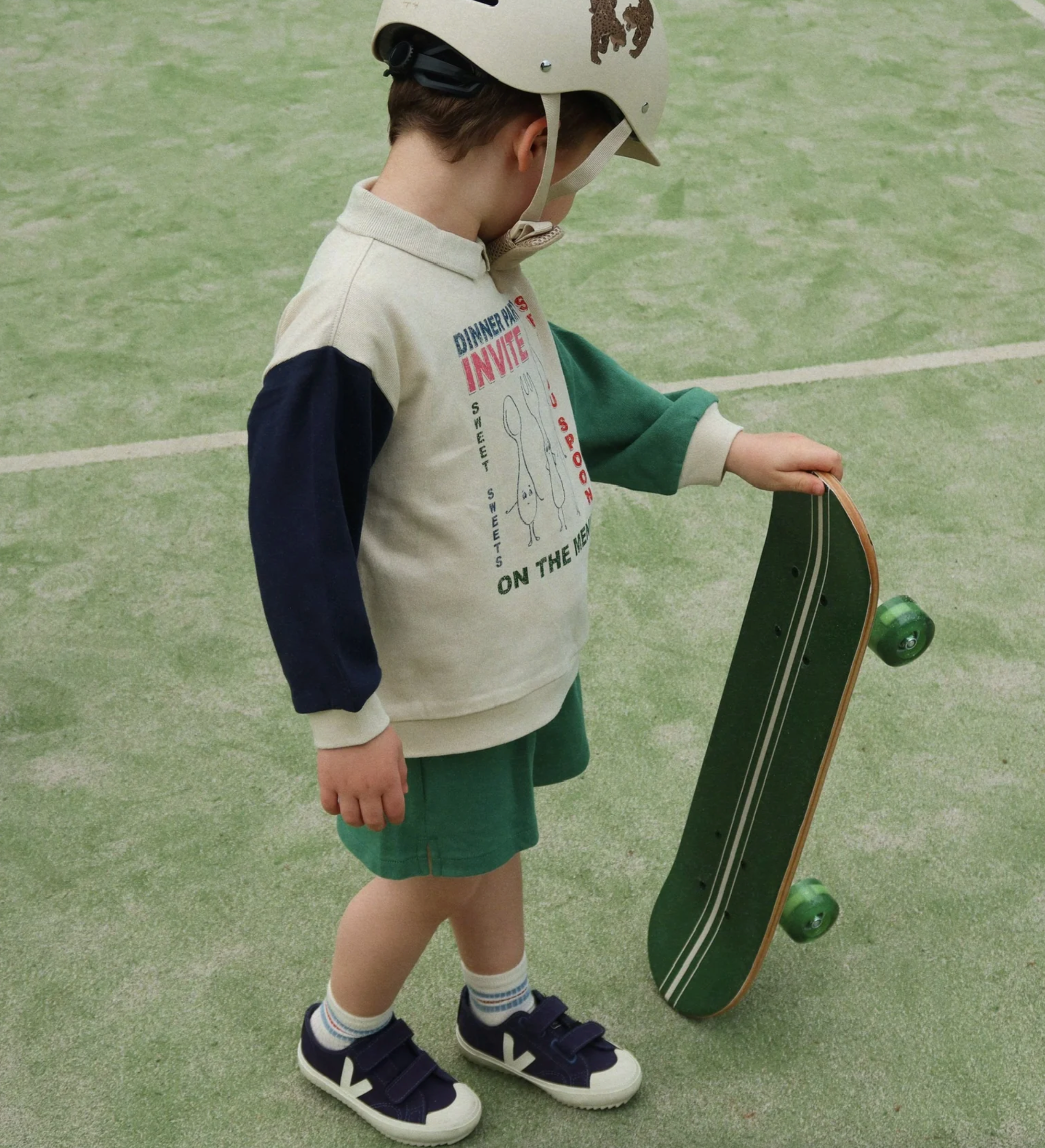 Konges Sløjd - Langarmshirt "SPOTTY LS POLO GOTS" | multi color