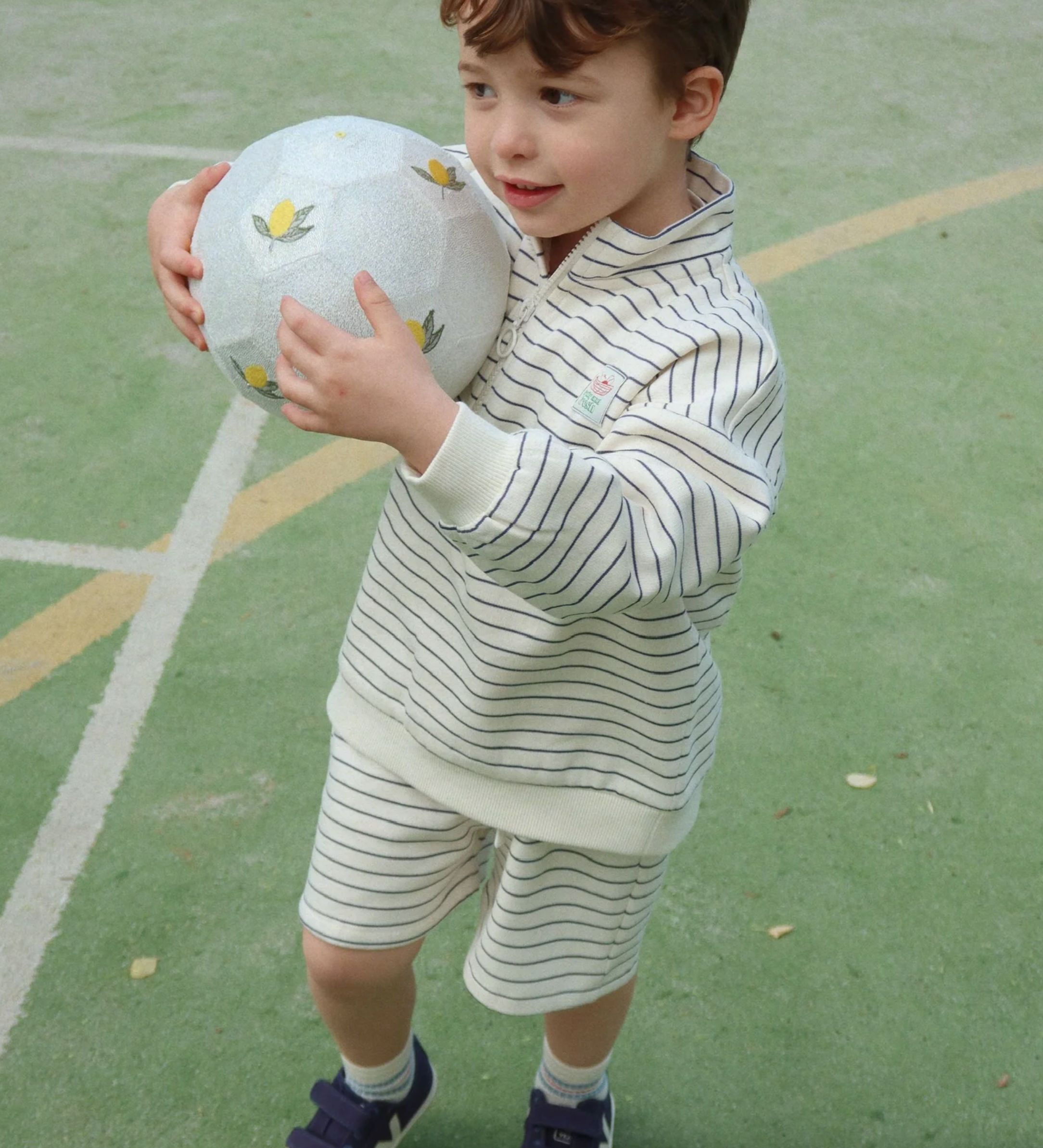 Konges Sløjd - Shorts "LOU SWEAT SHORTS OCS" | flintstone stripe