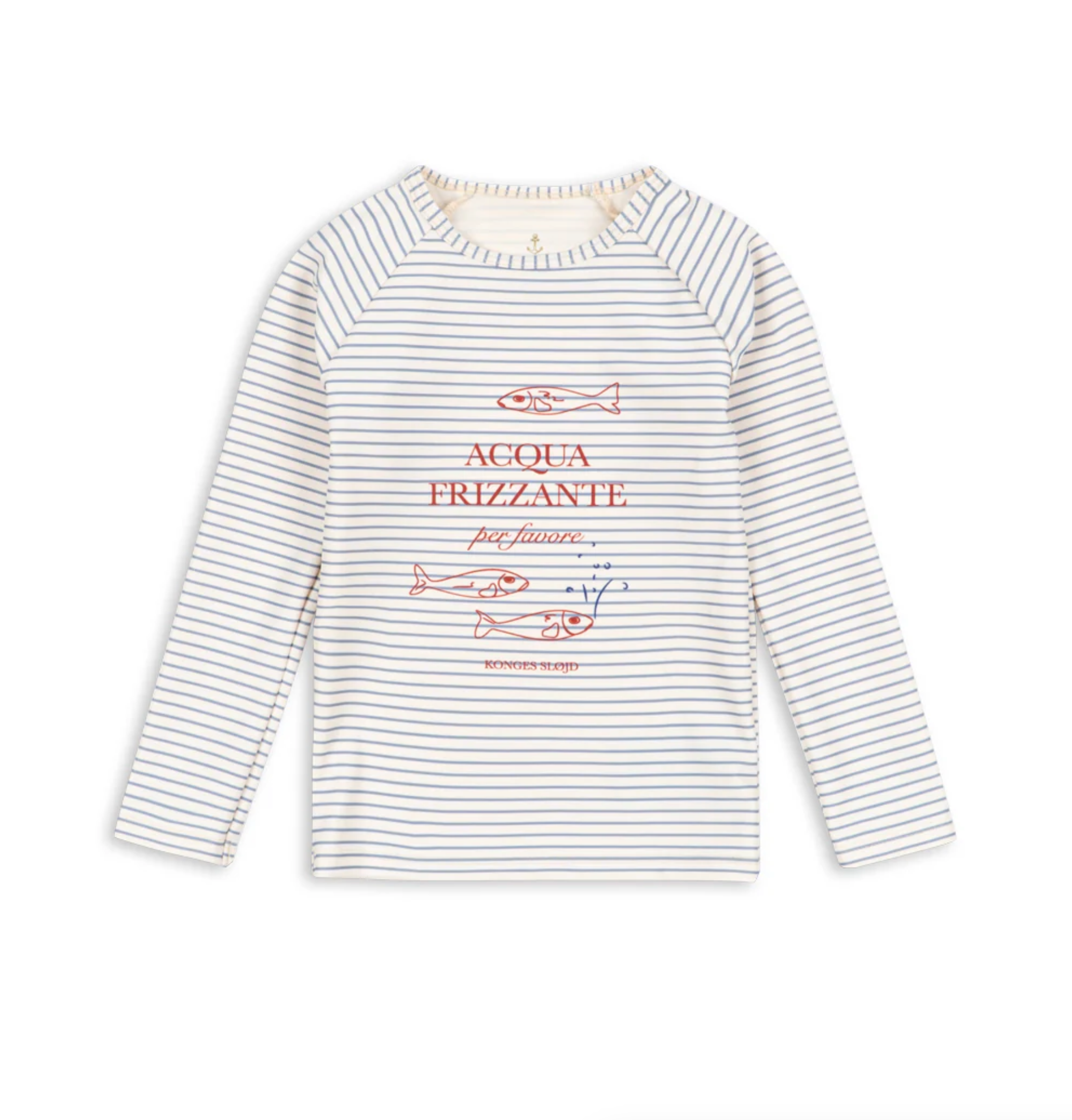 Konges Sløjd - UV Schwimm-Shirt "ASTER SWIM BLOUSE" | STRIPE BLUIE