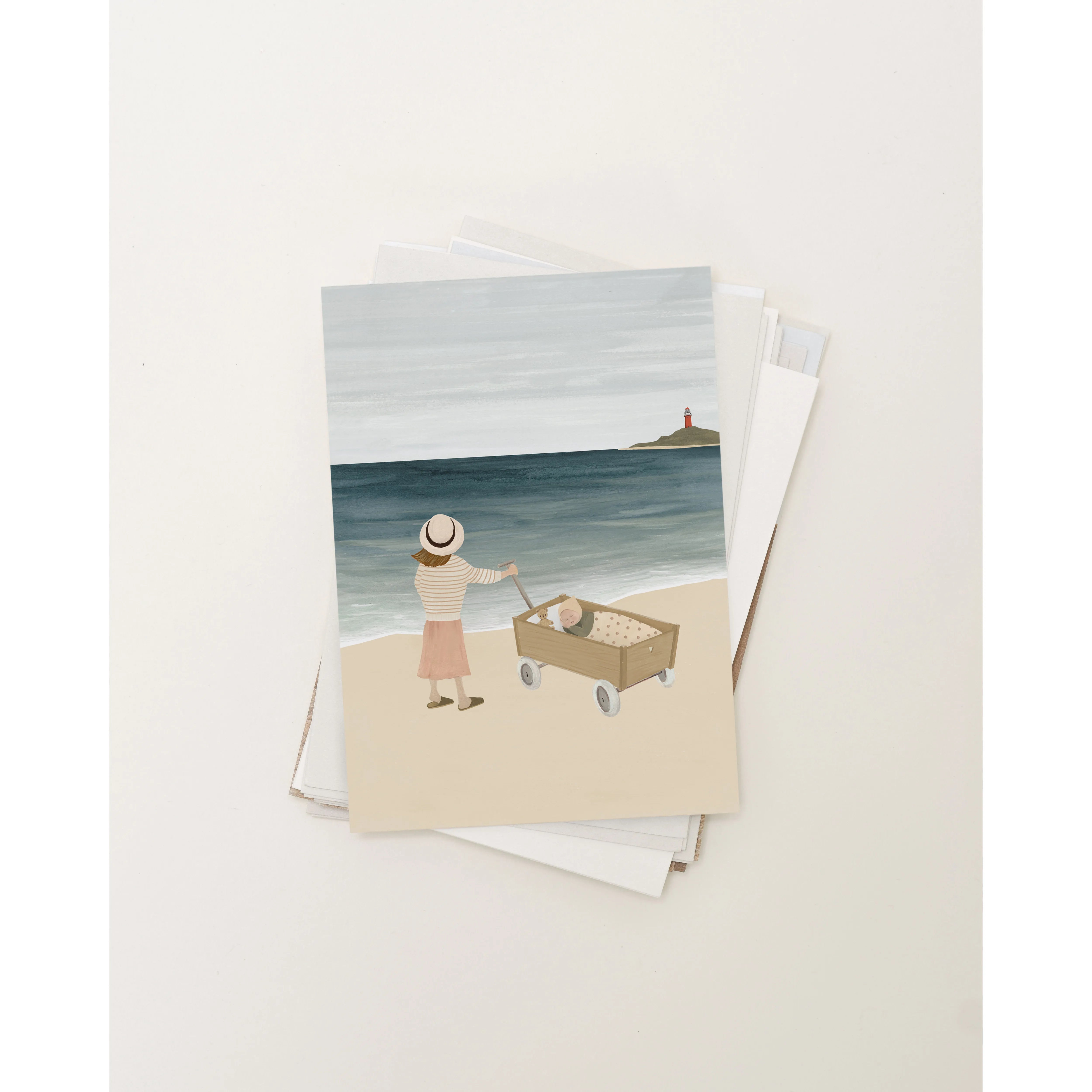 Sâlt + Flor - Grußkarte / Postkarte "Wagon Sister"