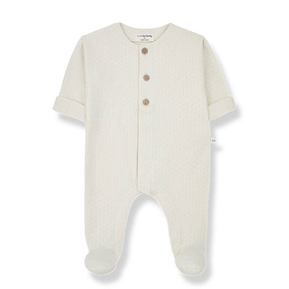 1 + in the Family - Jumpsuit W/Feet "Charlot" | ivory - Leja Concept Store