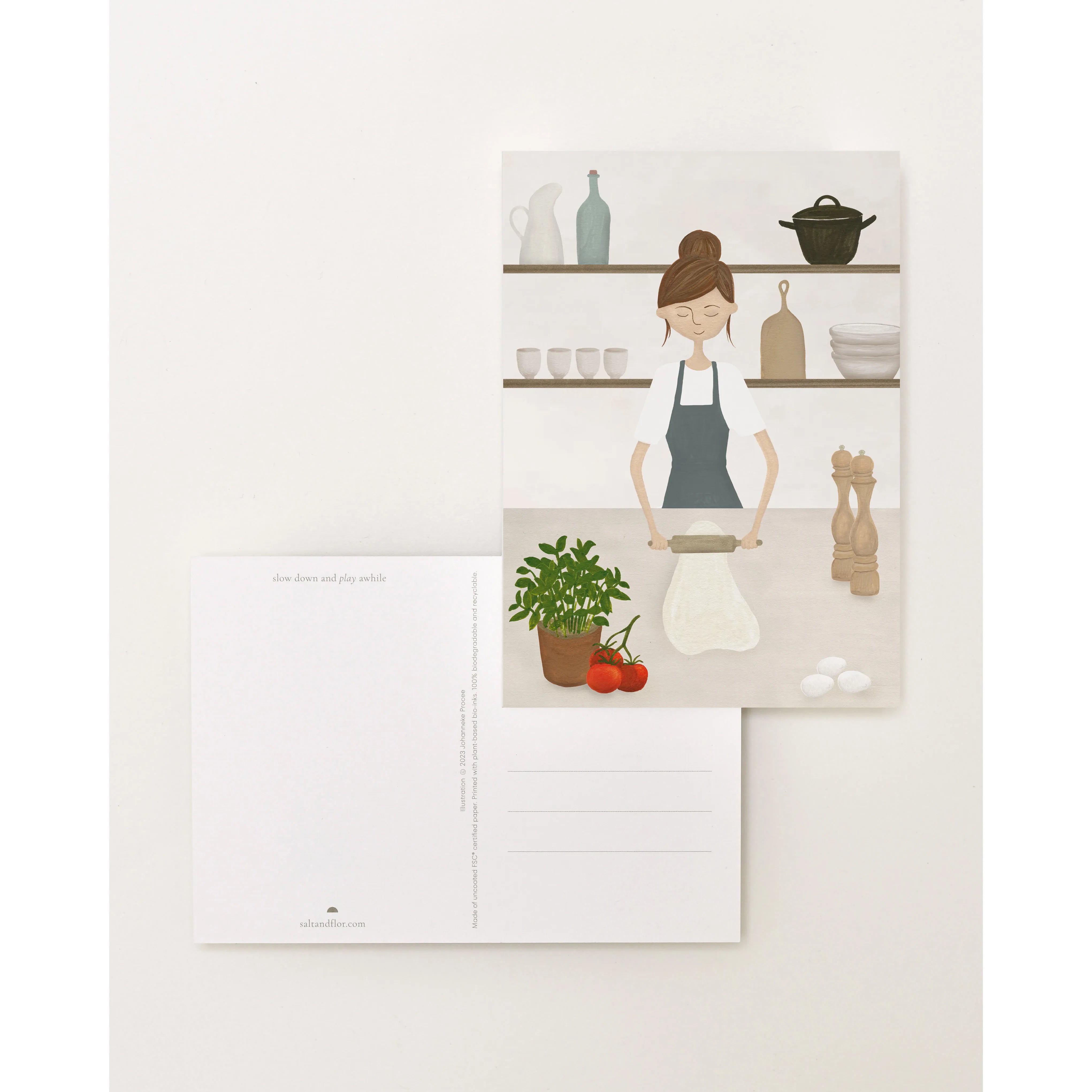 Sâlt + Flor - Grußkarte / Postkarte "Little Chef"