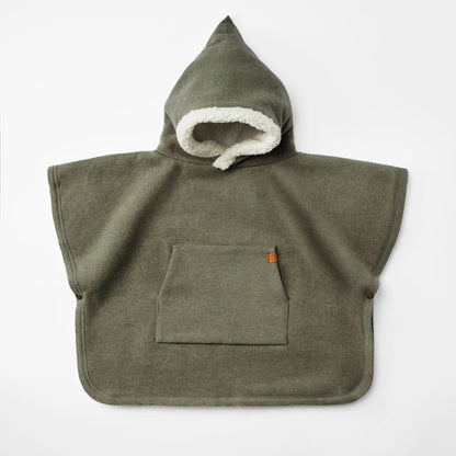 Cloby - Teddy Poncho | forest green cloby