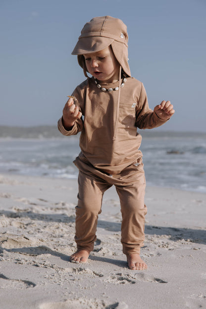 Cloby - Wendbarer Sonnenhut mit UV-Schutz "Sun Hat" |  peanut brown / sandy beach