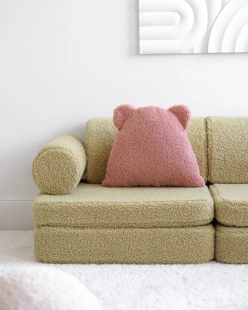 Wigiwama - Kissen "Cushion" | guava-pink-bear-cushion
