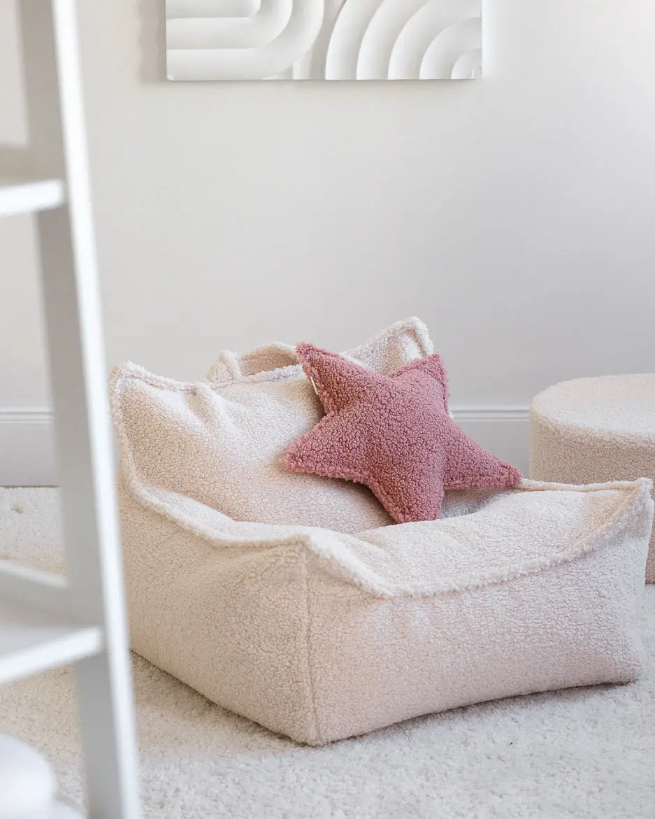 Wigiwama - Kissen "Cushion" | guava-pink-star-cushion