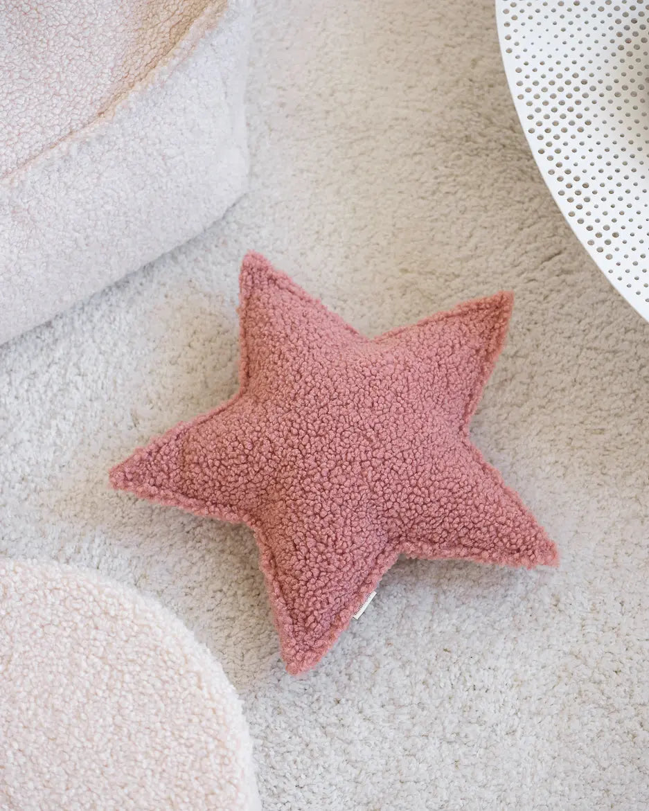 Wigiwama - Kissen "Cushion" | guava-pink-star-cushion