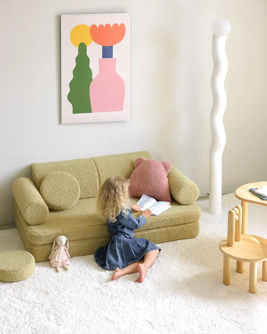 Wigiwama - Kissen "Cushion" | guava-pink-bear-cushion