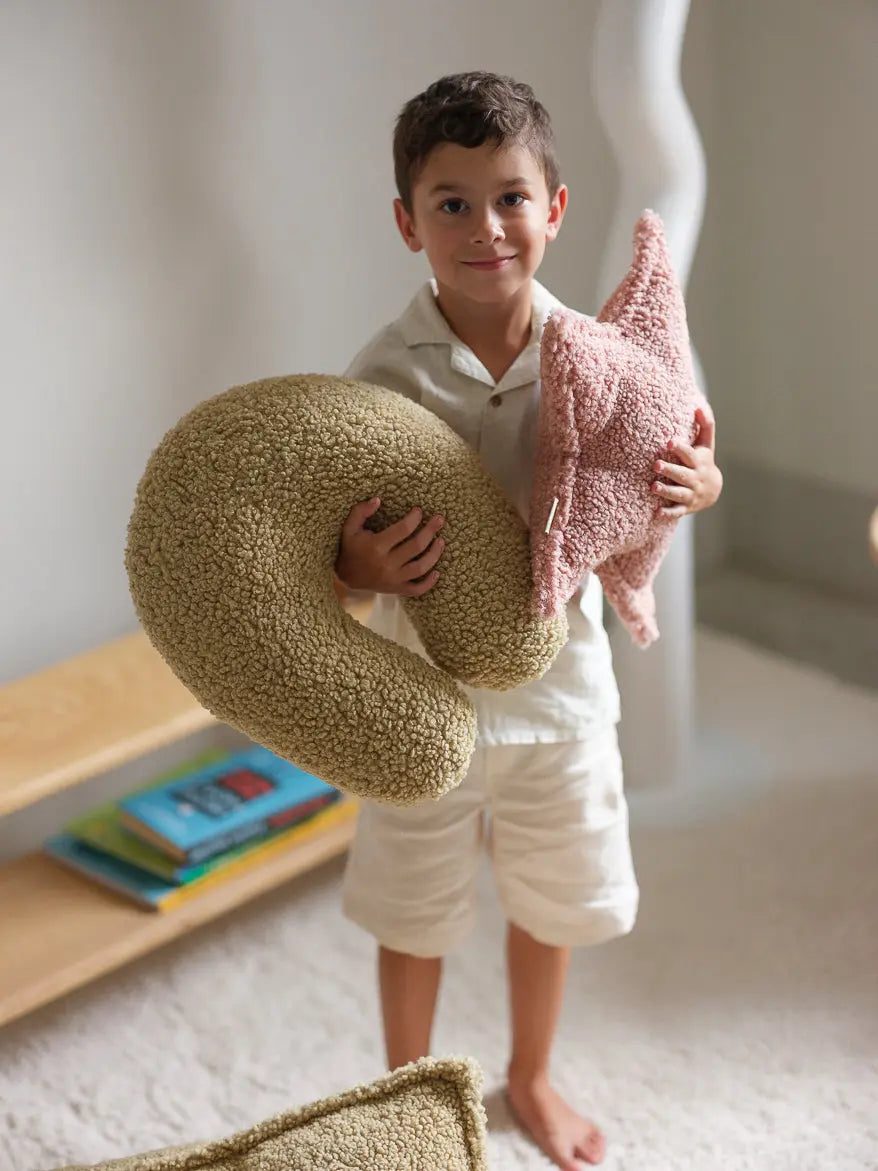 Wigiwama - Kissen "Cushion" | guava-pink-star-cushion