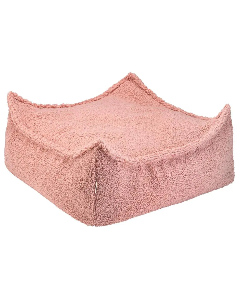Wigiwama - Ottomane "Ottoman" | guava-pink-square-ottoman