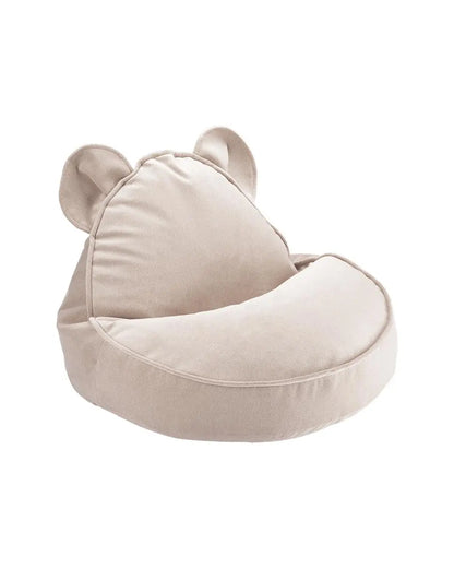 Wigiwama - Sitzsack aus Samt "Velvet Bear Beanbag" | dusty-beige