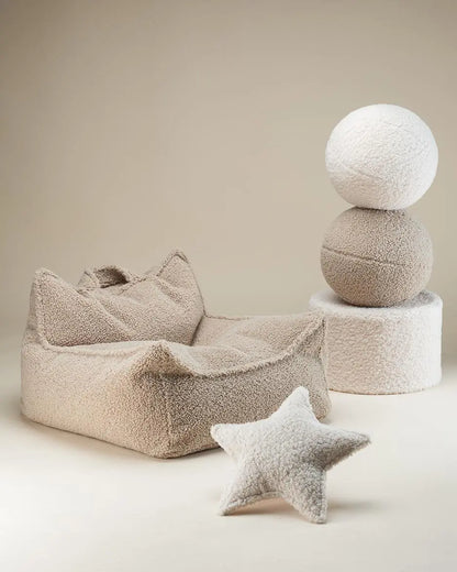 Wigiwama - Kissen "Ball Cushion" | biscuit