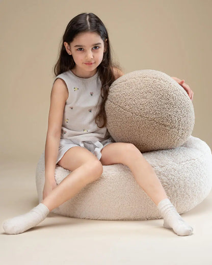 Wigiwama - Kissen "Ball Cushion" | biscuit