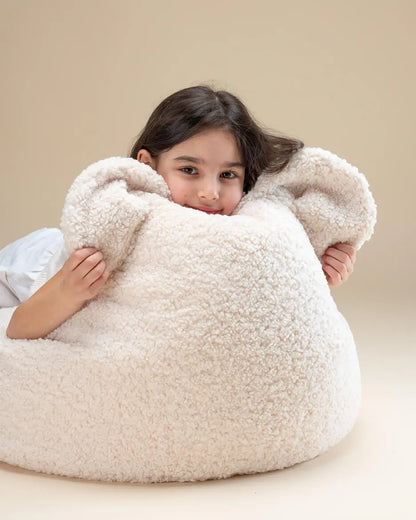 Wigiwama - Bären-Sitzsack "Bear Beanbag" | cream-white