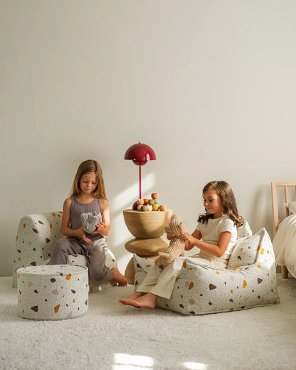 Wigiwama - Sitzpuff "Pouffe" | terrazzo-marble