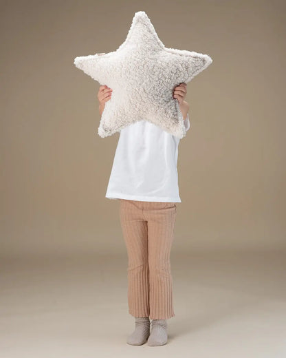 Wigiwama - Kissen "Star Cushion" | cream-white