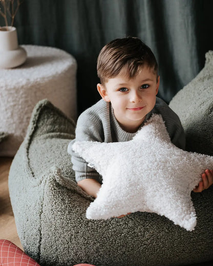 Wigiwama - Kissen "Star Cushion" | cream-white