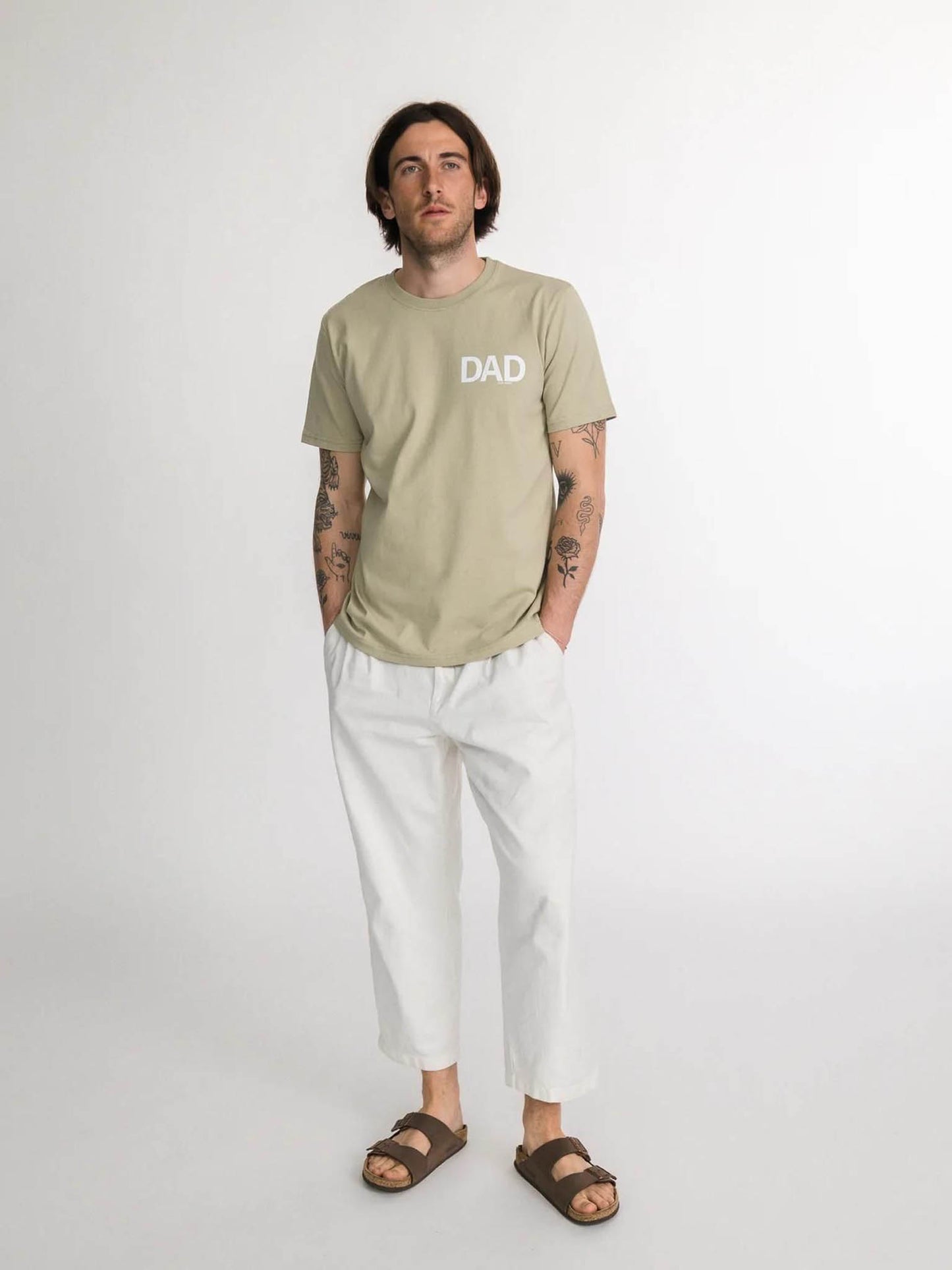 Famvibes - Herren T-Shirt "DAD" | sage - Leja Concept Store