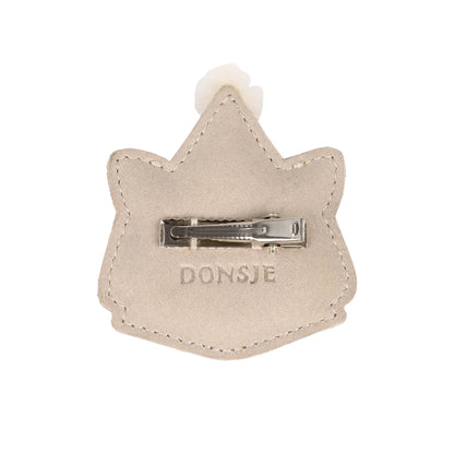 Donsje - Anstecker "Festie Clip  Festive Cat" | lilac nubuck Donsje