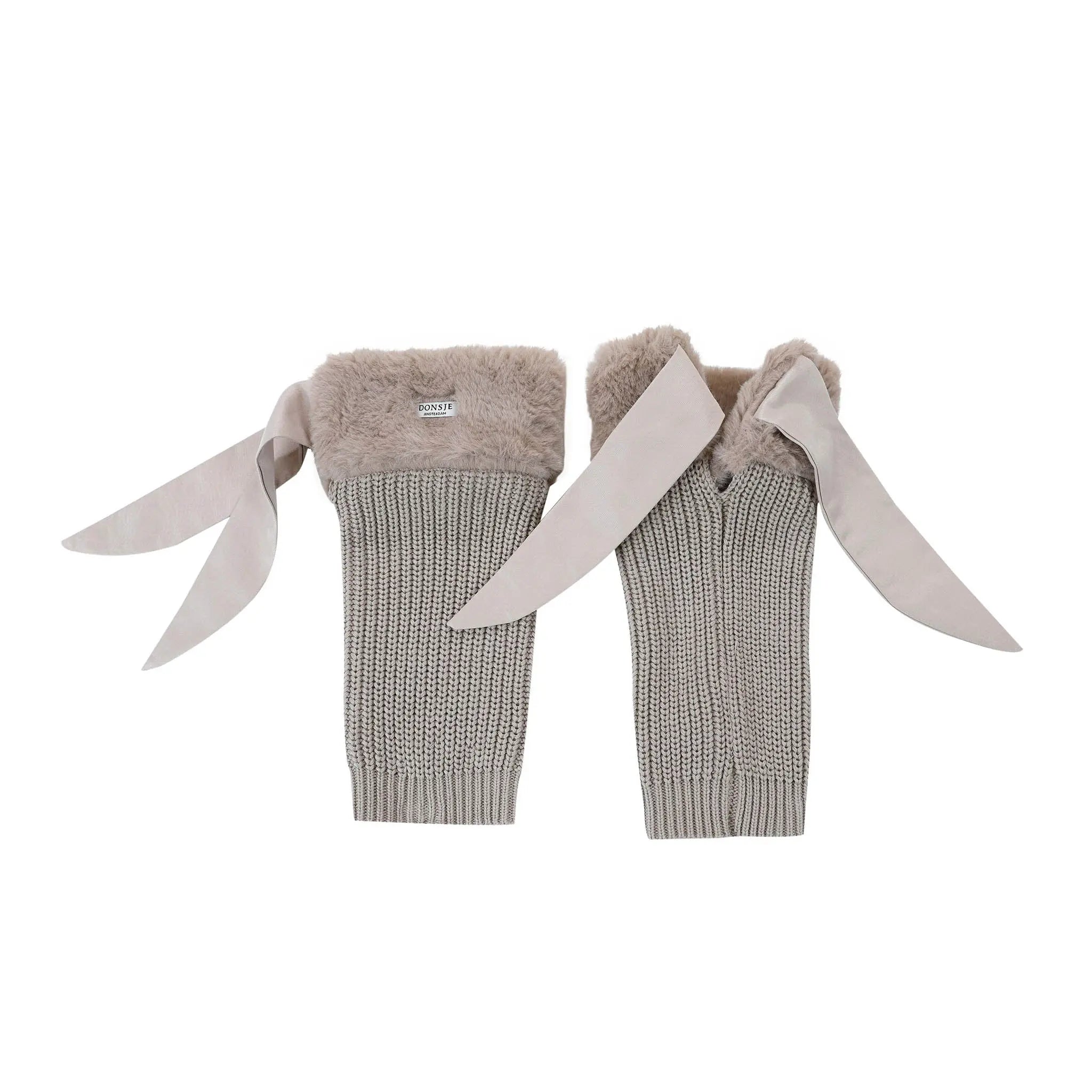 Donsje - Beinwärmer "Gina Leg Warmers" | taupe teddy Donsje