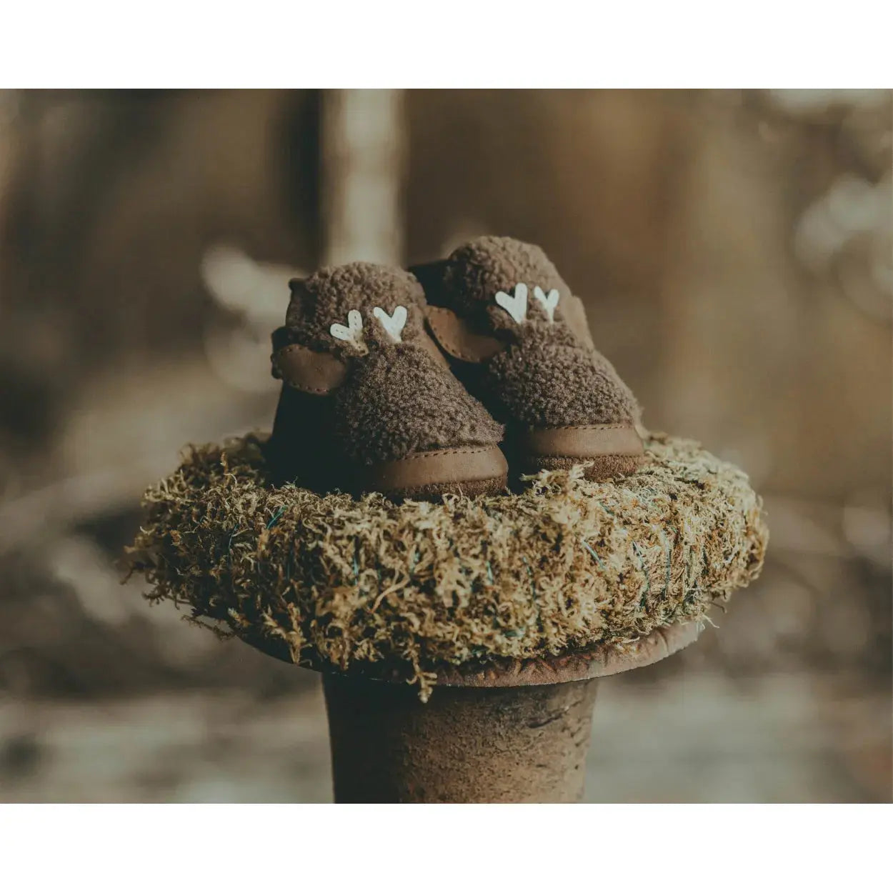 Donsje - Booties "Richy Booties  Stag" | hazelnut curly faux fur Donsje