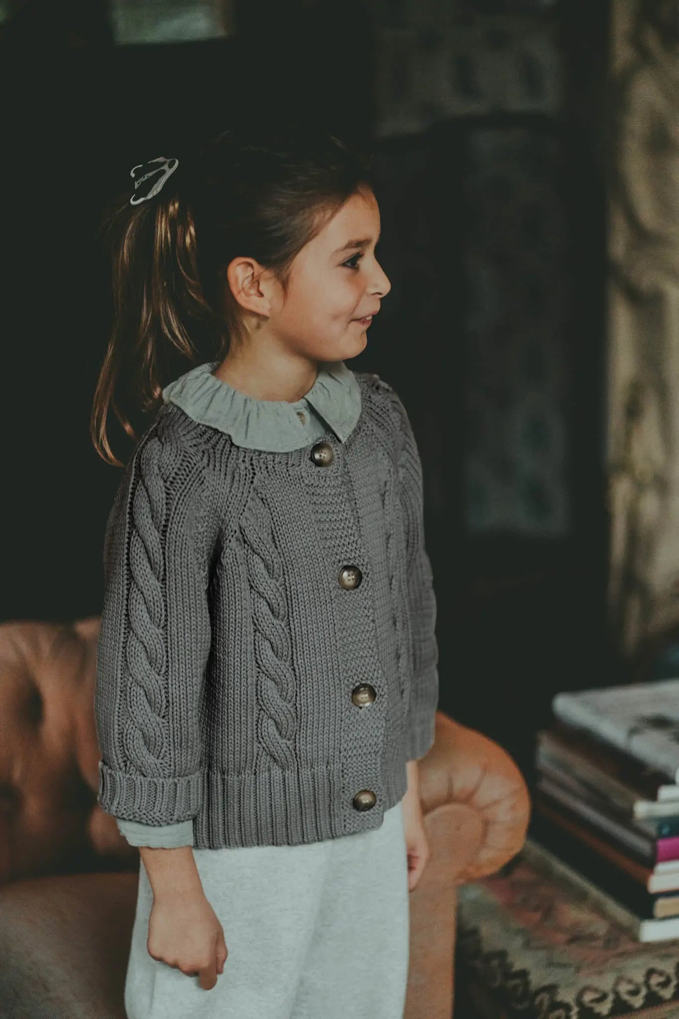 Donsje - Cardigan "Luko Cardigan" | iron grey melange Donsje