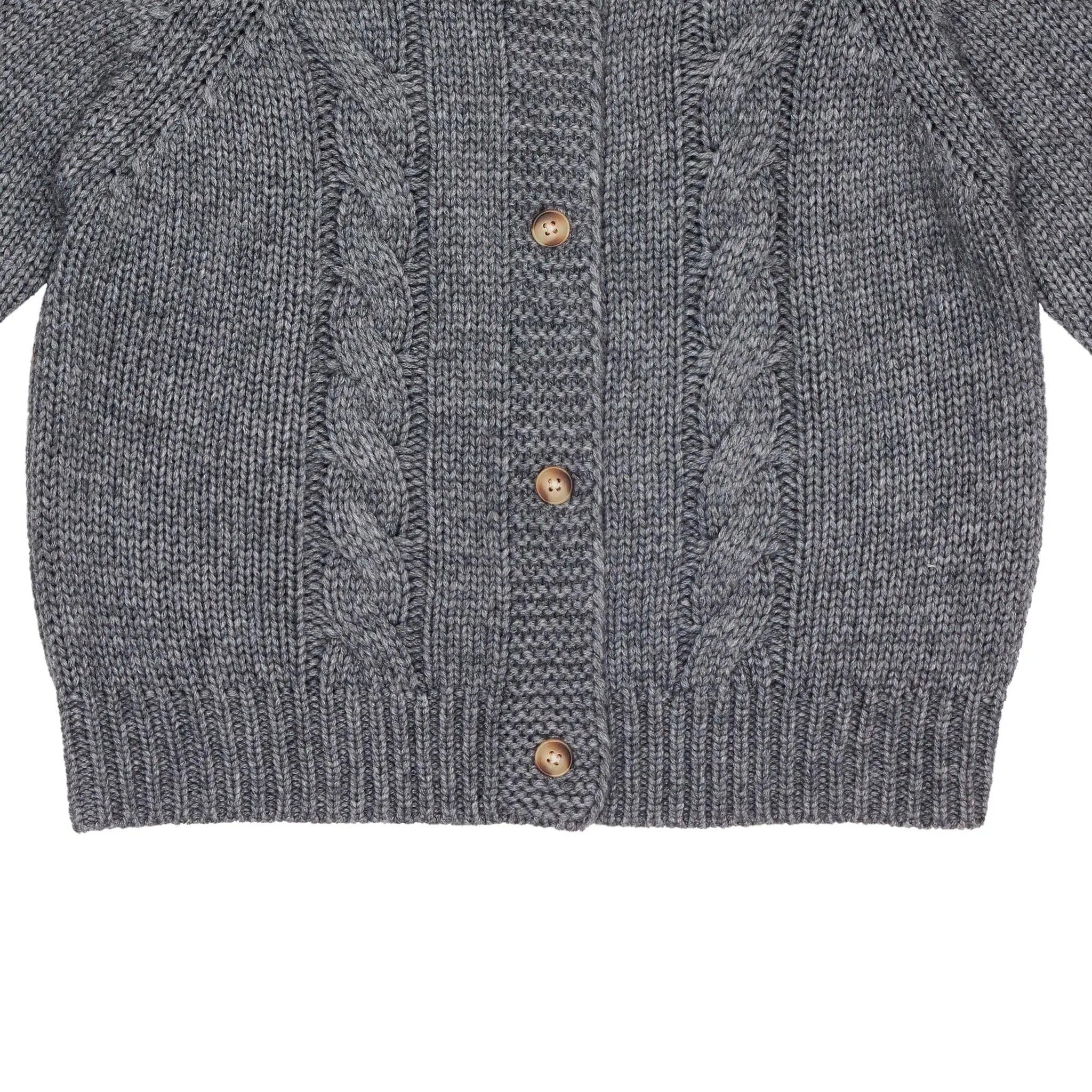 Donsje - Cardigan "Luko Cardigan" | iron grey melange Donsje