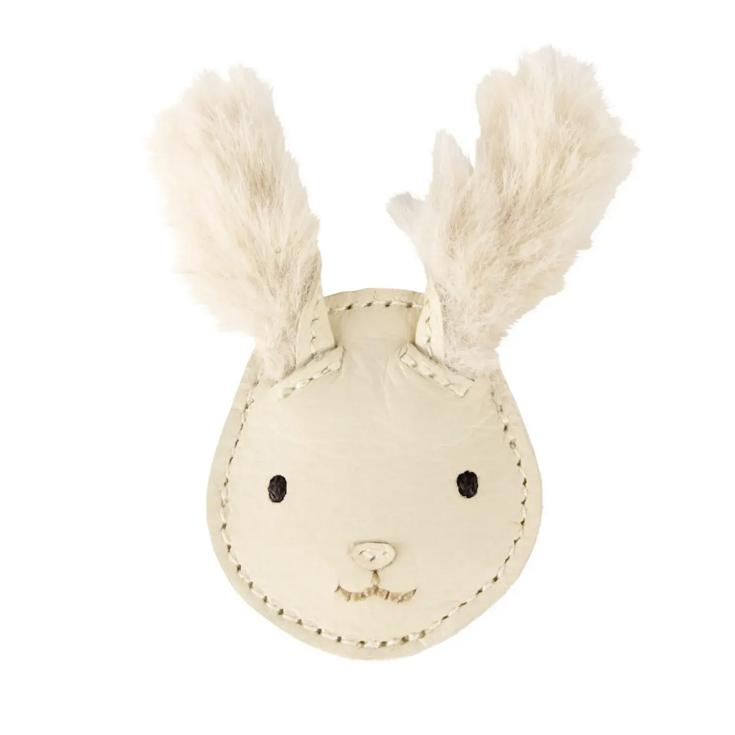 Donsje - Clip "Josy Exclusive Hairclip  Rabbit" | cream leather Donsje