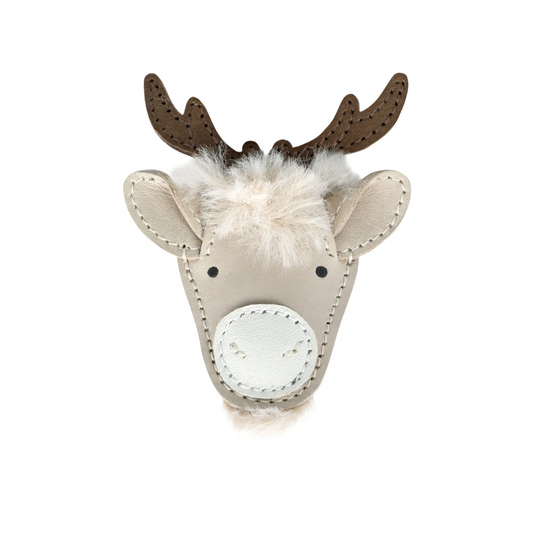 Donsje - Clip "Josy Exclusive Hairclip  Reindeer" | ivory classic leather Donsje