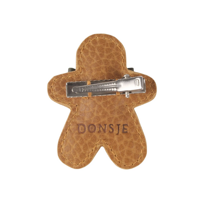 Donsje - Clip "Wonda Hairclip  Gingerbread" | toast grain leather Donsje