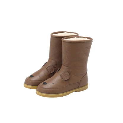 Donsje - Sitefel "Wadudu Classic Boots  Bear" | cognac leather Donsje