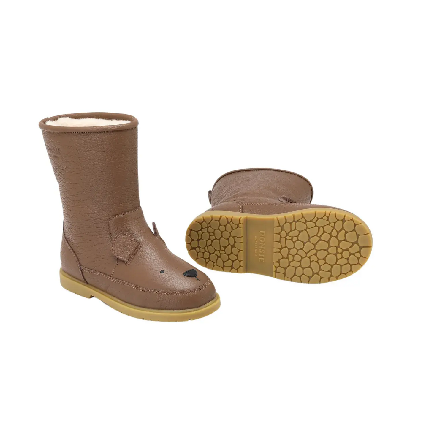 Donsje - Sitefel "Wadudu Classic Boots  Bear" | cognac leather Donsje