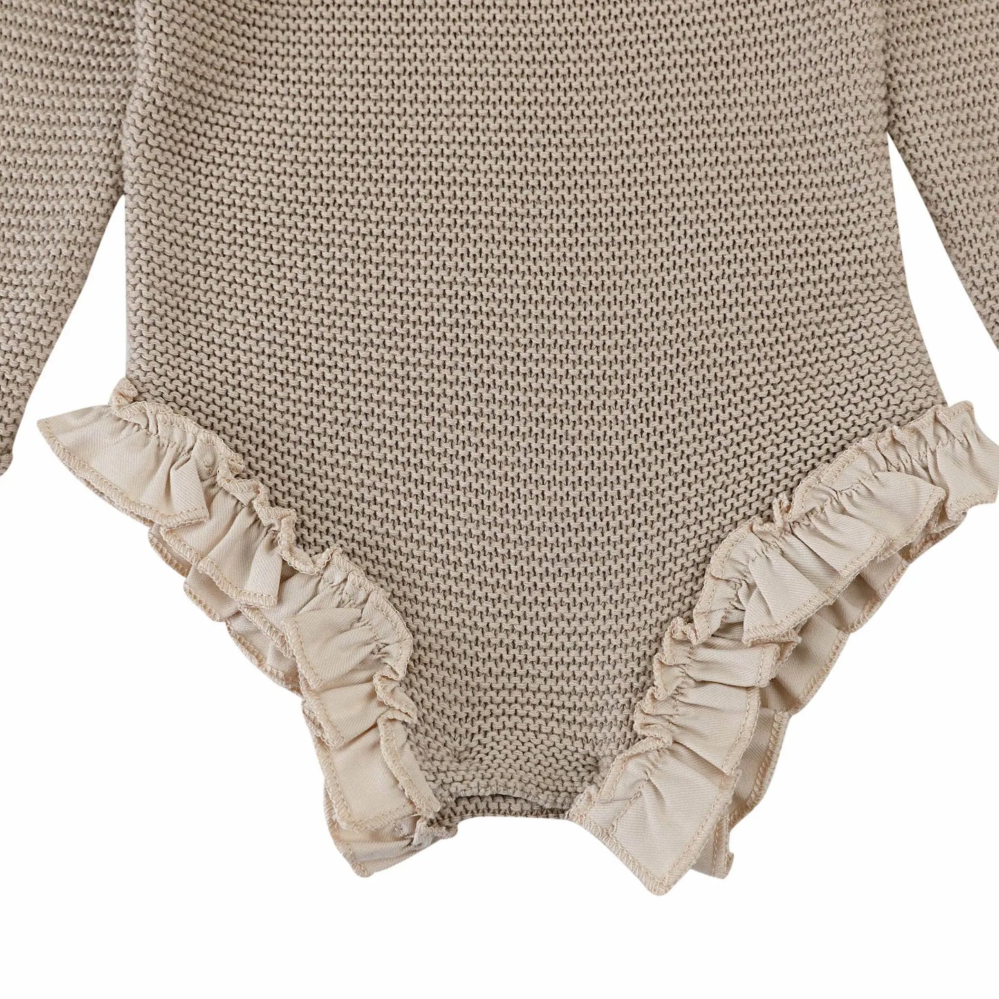 Donsje - Strickbody "Yoni Romper" | natural beige Donsje