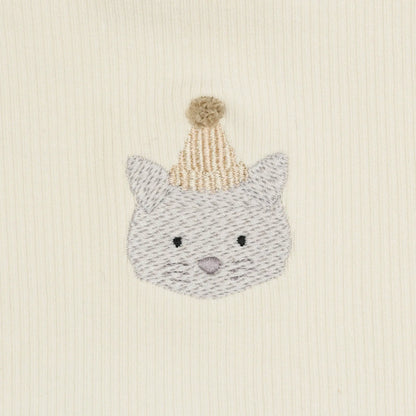 Donsje - Top "Nowien Top  Festive Cat" | warm white Donsje